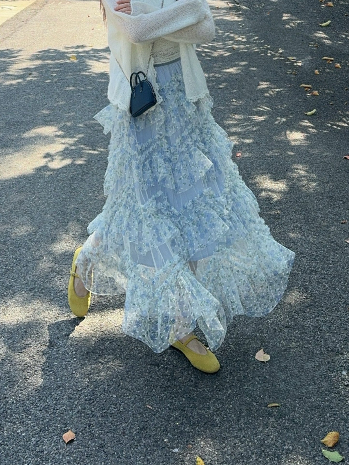 Kelly Designs Romantic Layered Tulle Maxi Skirt – Blue (Instock)