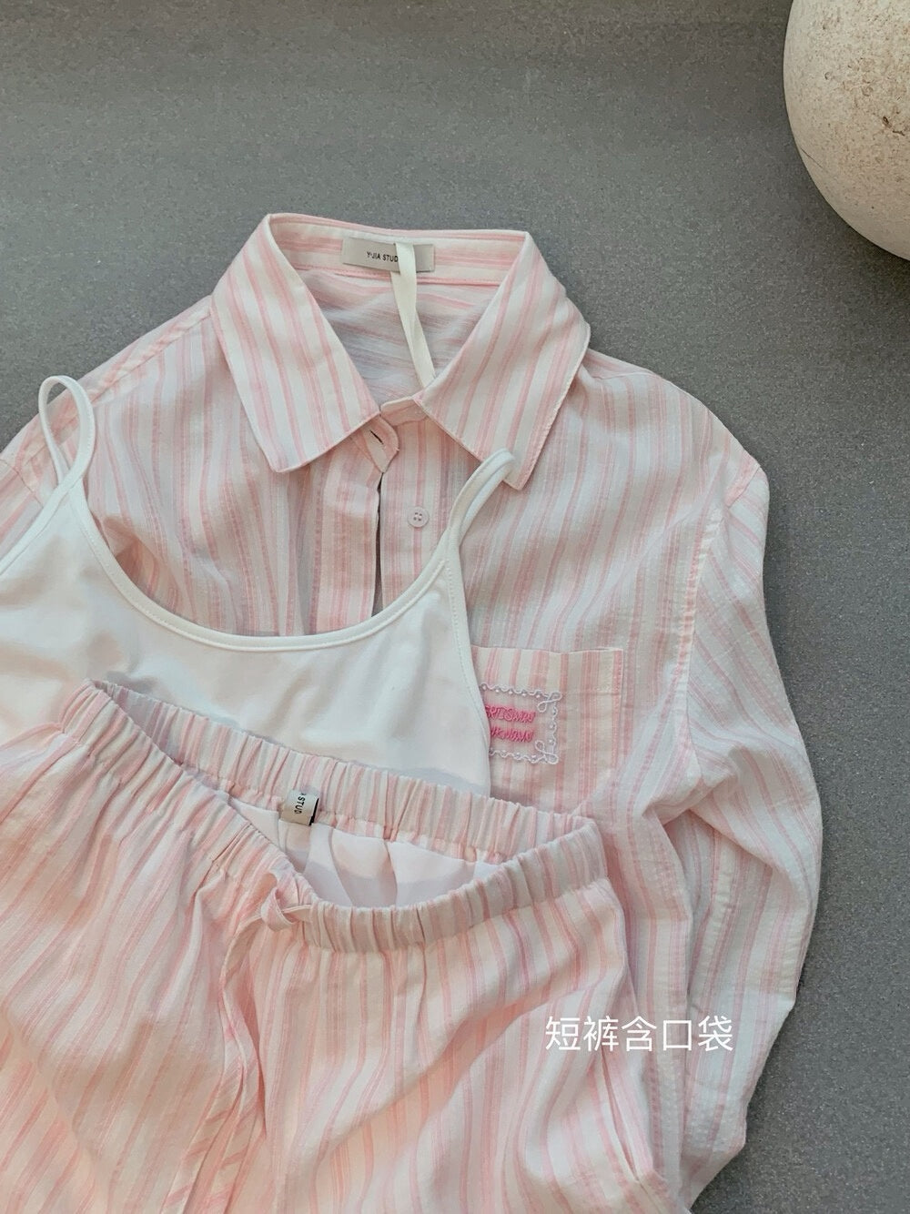 Kelly Designs 3-Piece Casual Set –Jacket,  Cami Top, & Shorts (Instock)