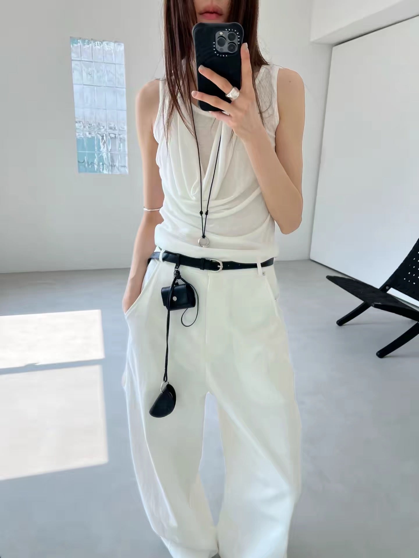 Korean APM Collection Fake 2Pcs Top - 2 Colors (Instock)