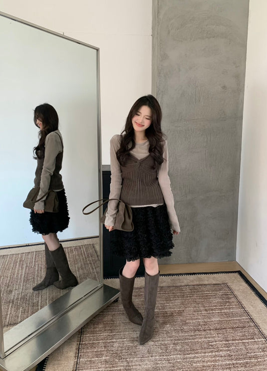 Kelly Designs Sweet Grey Top Set (Instock)