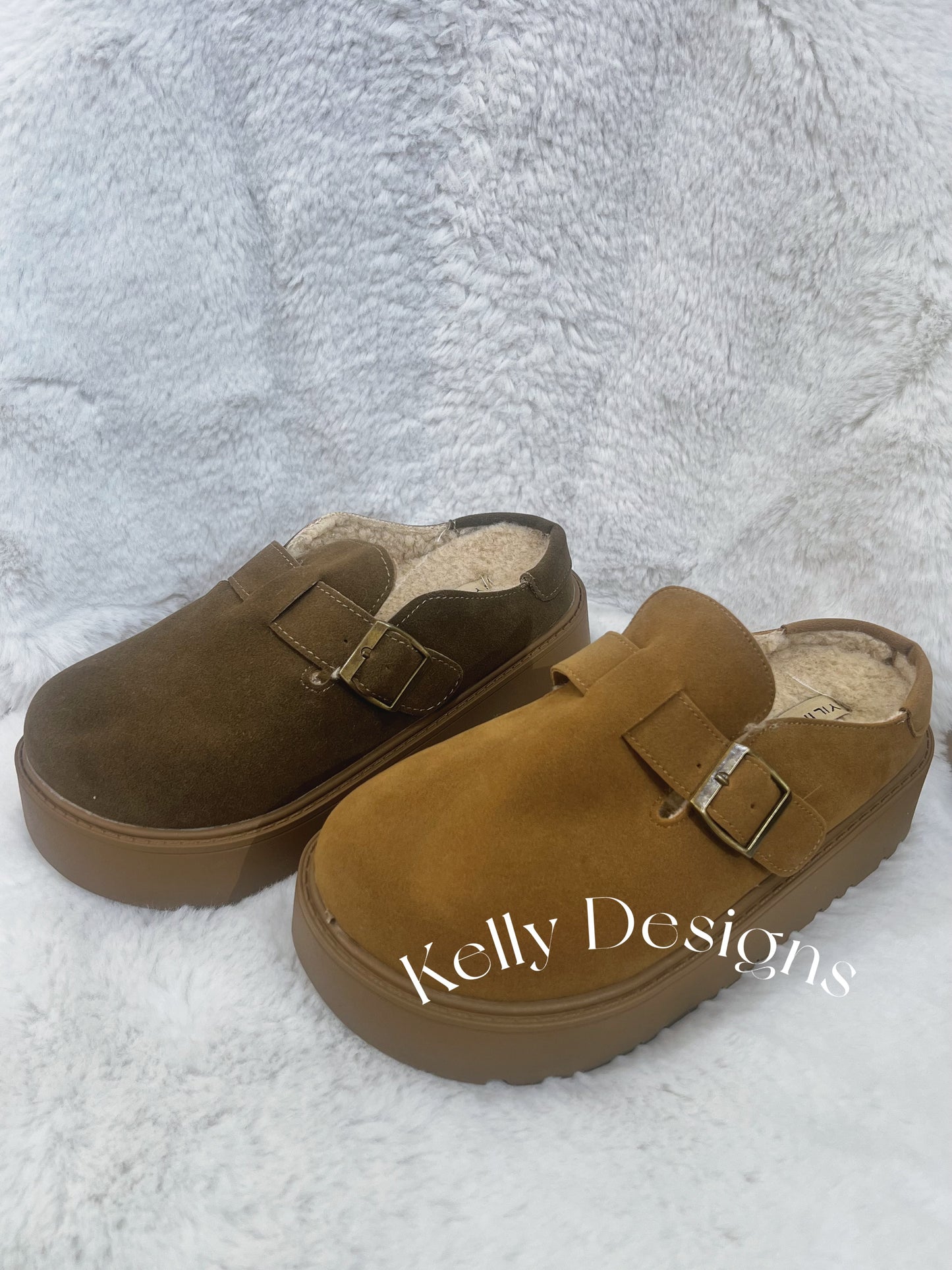 Kelly Designs Environment Fur Two Colors High Court Shoes (Instock)