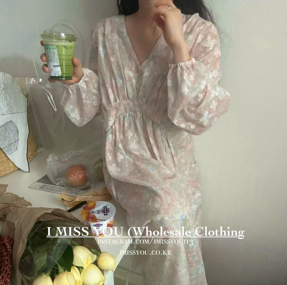 Korean APM Collection I Miss You Beige Dress (Instock)