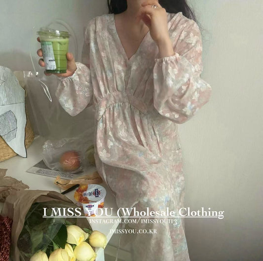 Korean APM Collection I Miss You Beige Dress (Instock)