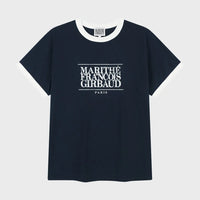 Marithe AEROCOOL CRACK CLASSIC LOGO RINGER TEE Navy (Instock)