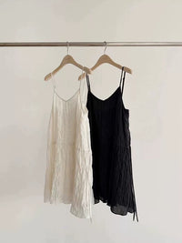 Korean APM Collection Ounce V Neck Dress-2 Colors (Instock)