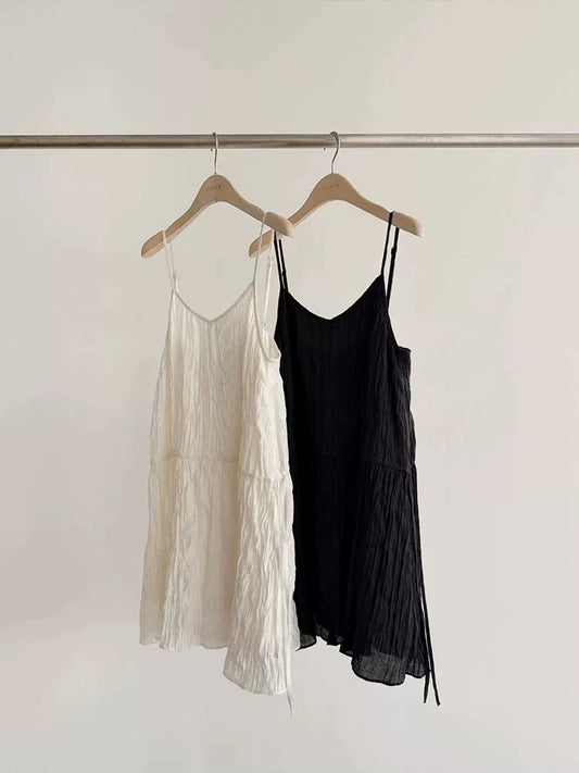 Korean APM Collection Ounce V Neck Dress-2 Colors (Instock)