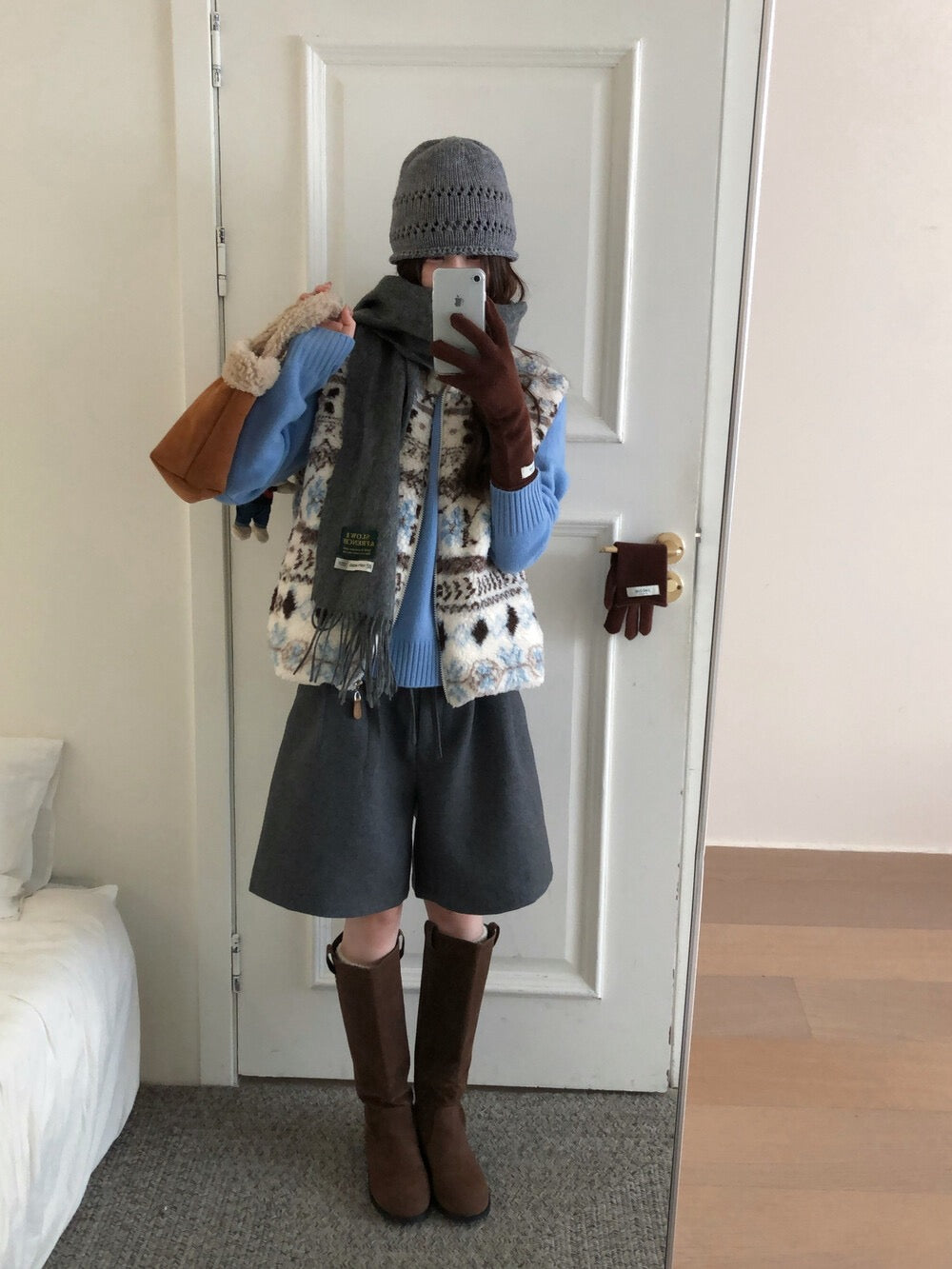 Kelly Designs Wool Blend Tailored Bermuda Shorts (Instock)