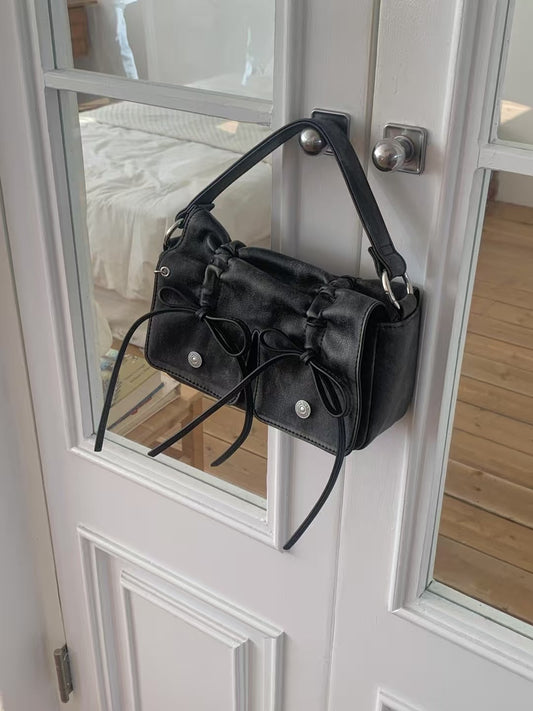 Korean APM Collection Leather Black Bag (Instock)