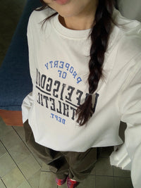 Kelly Designs Oversized Varsity Graphic Long Sleeve Tee (Instock)