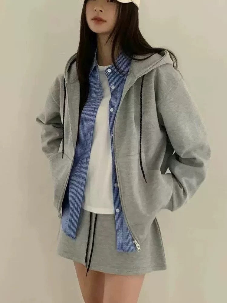 Korean APM Collection Zip Up Jacket-2 Colors (Instock)