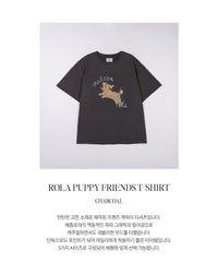 Rolarola Puppy Friends T-Shirt Charcoal (Instock)