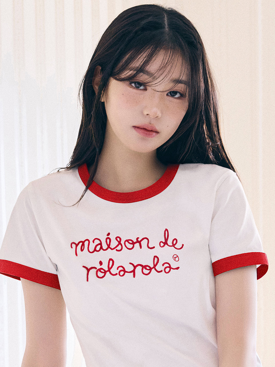 MAISON DE ROLA RINGER T-SHIRT WH+RD (preorder)