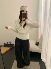 Kelly Designs Soft V-Neck Wrap Knit Sweater-3 Colors (Instock)