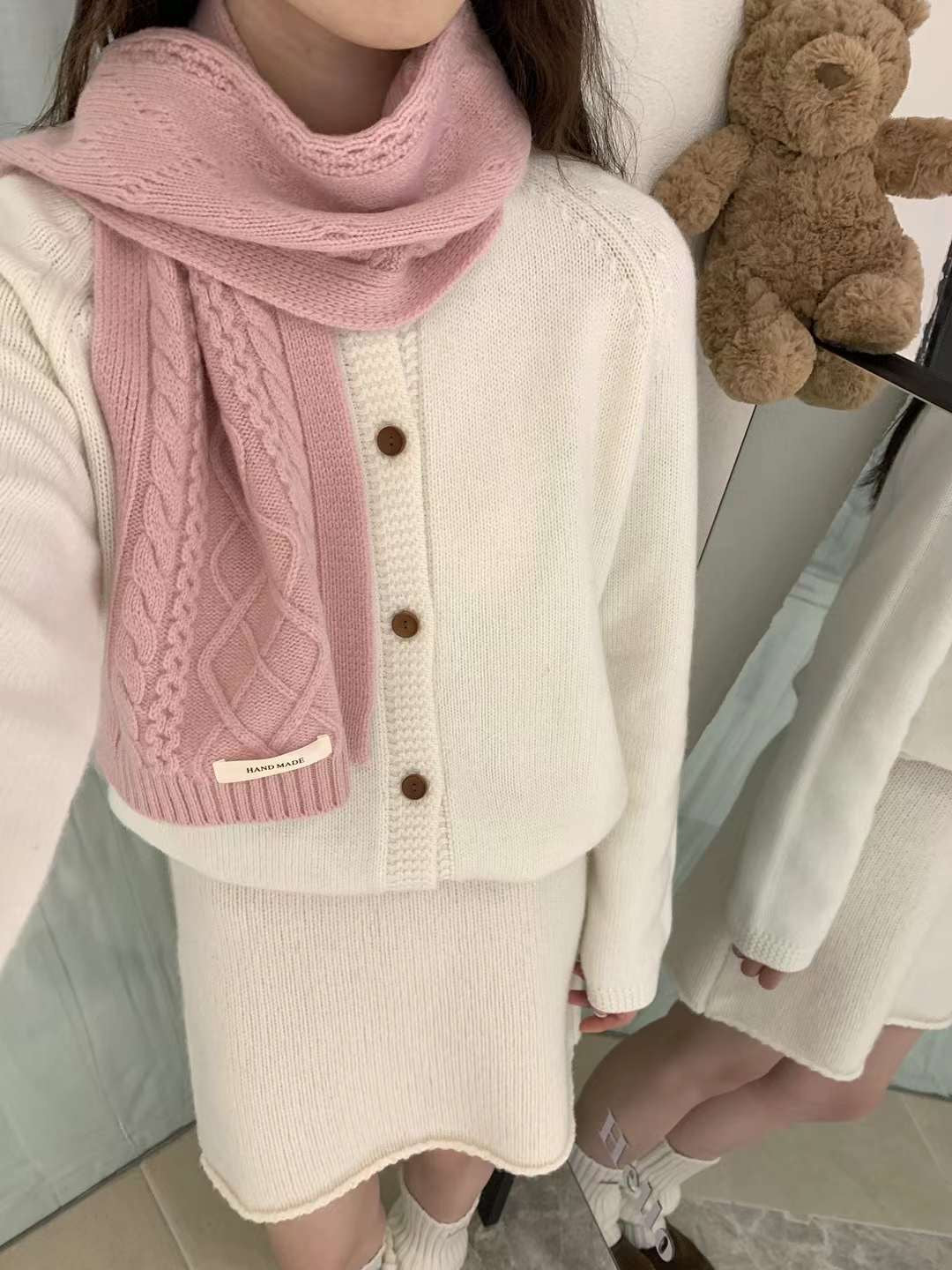 Kelly Designs Full wool hemp flower scarf (Instock)