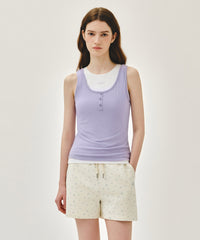 Marithe W LAYERED SLEEVELESS lavender (Instock)