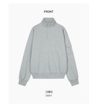 Korean Collection Loose-Fit High-Neck Sweatshirt (Instock)