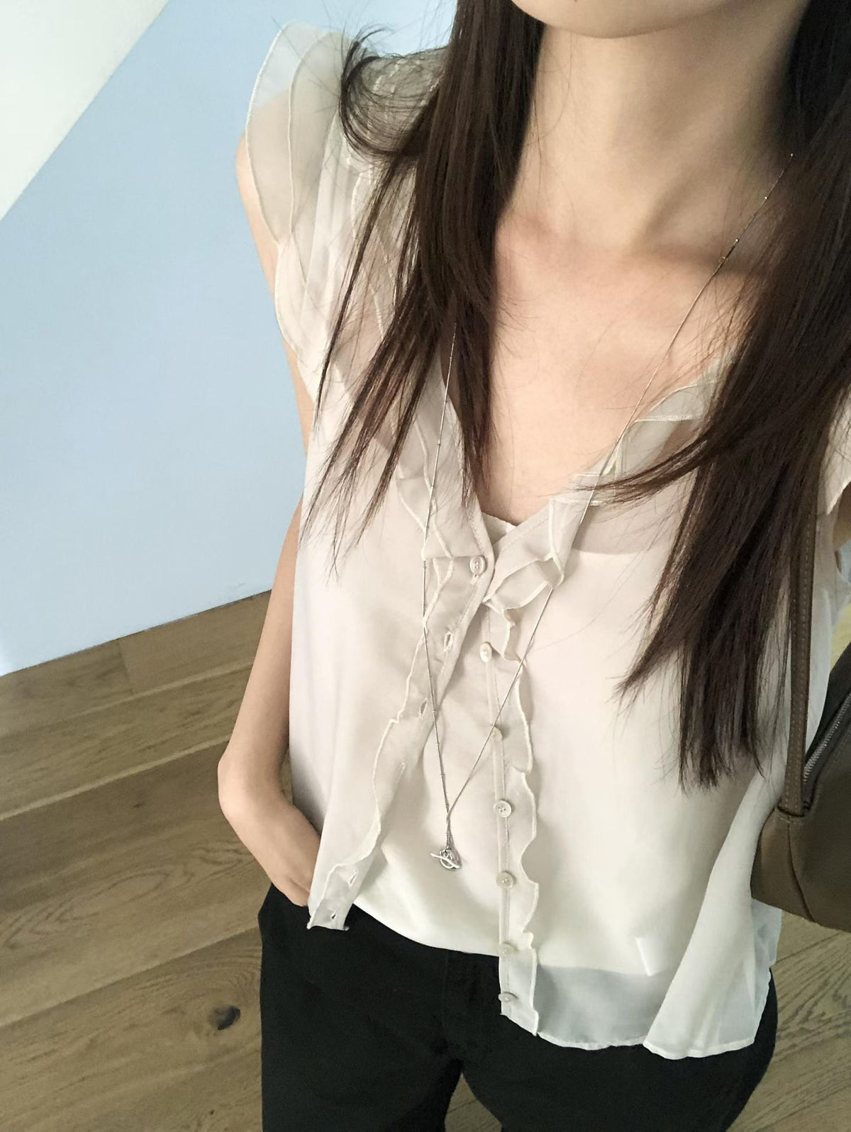 Korean APM Collection Floras Blouse Set - 2 Colors (Instock)