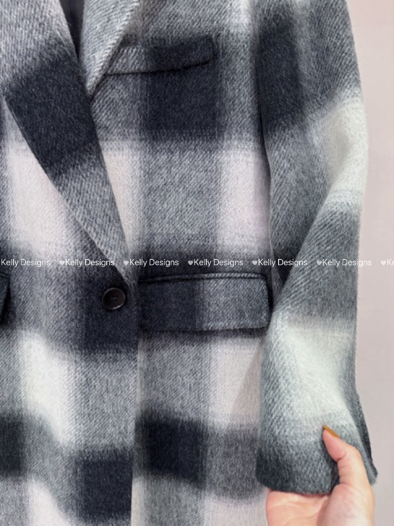 Kelly Designs Lattices Wool Coat (Instock)