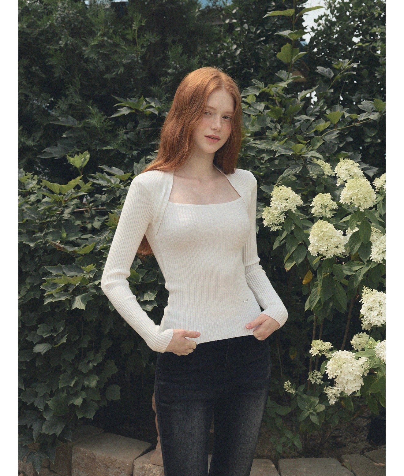 Korean Collection Inlet Bolero Long Sleeves Knit 4 Colors (Instock)
