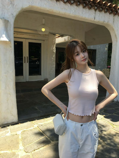 Korean APM Collection Vegetable Round Neck Tank Top - 3 Colors (Instock)