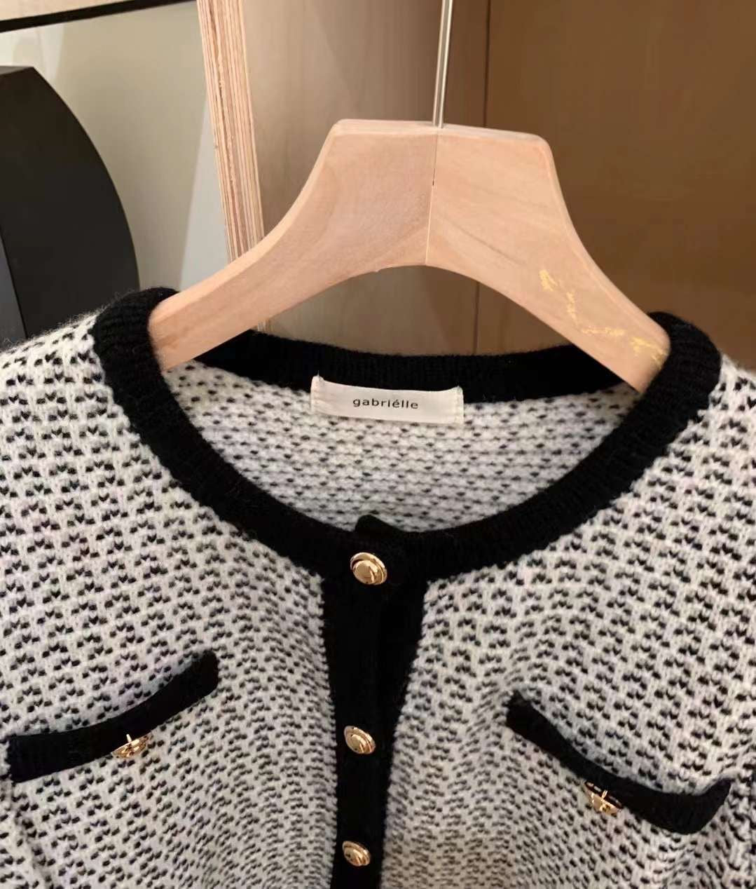 Kelly Designs Coco Black Pure New Wool Cardigan(Instock)