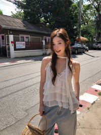 Kelly Designs Layer White Cami Top（Instock)