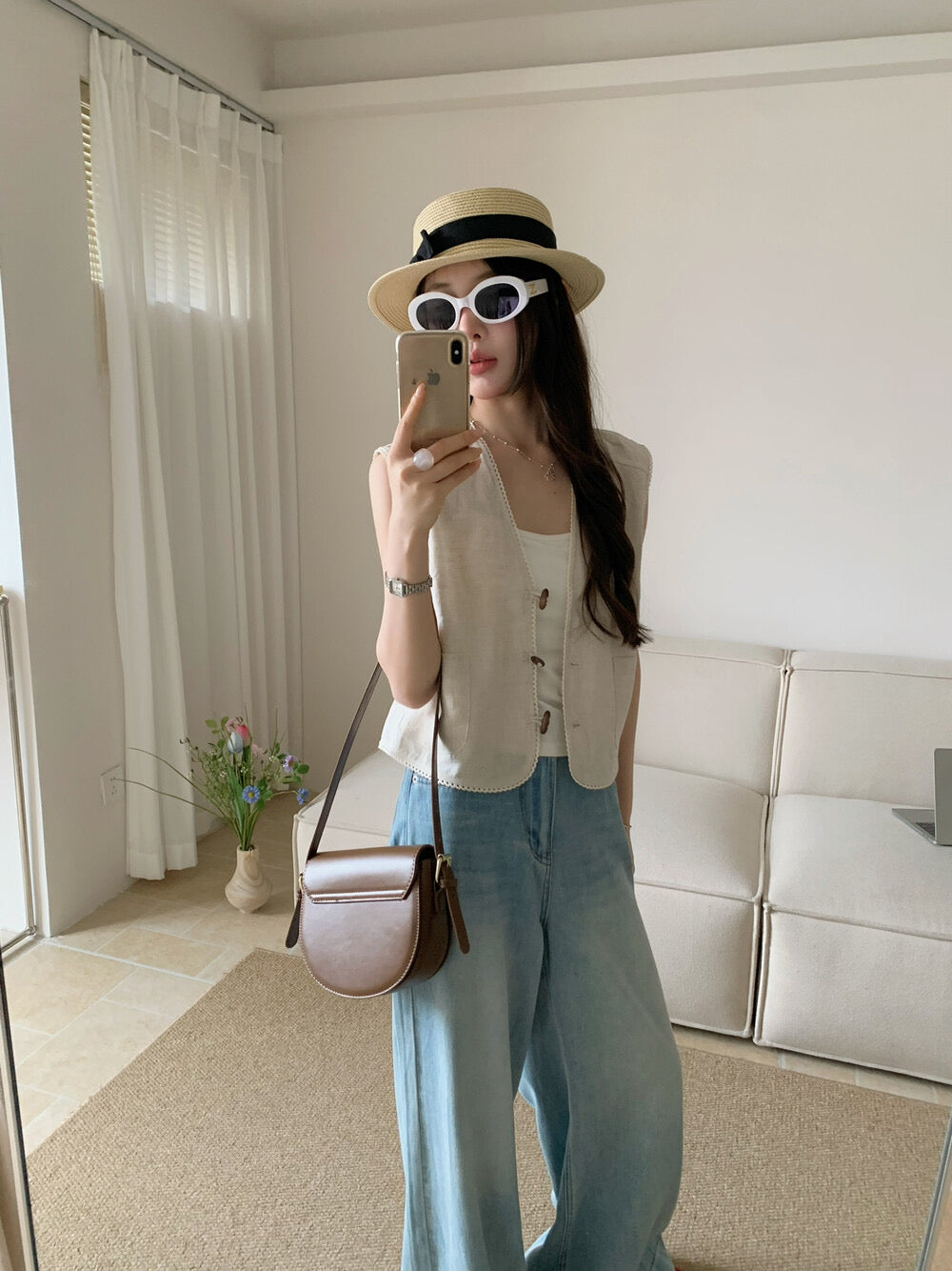 Kelly Designs Two Buttons Four Season Jeans(Instock)