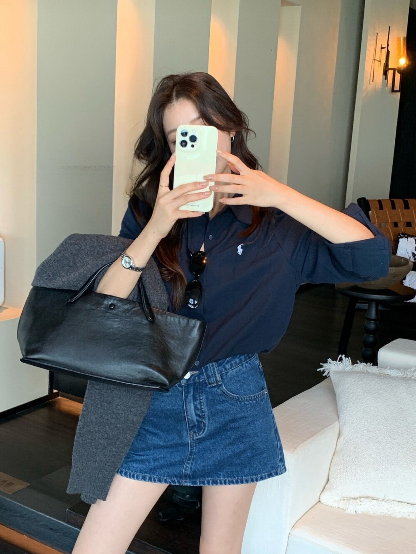 Kelly Designs Embroidery Blue Blouse (Instock)