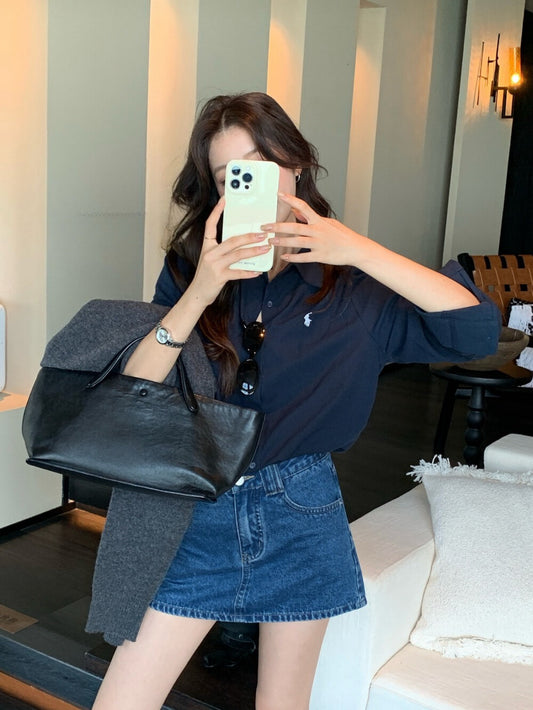 Kelly Designs Embroidery Blue Blouse (Instock)