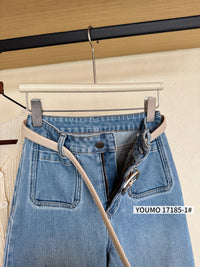 Kelly Designs Front Pocket Jeans With Belt (Instock)
