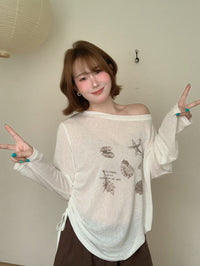 Kelly Designs Ocean Sun Cover Long Sleeves Top (Instock)