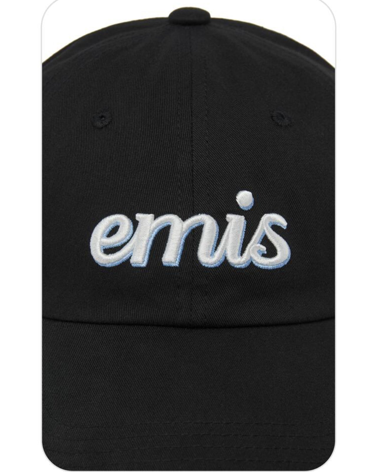 EMIS LAYERED LOGO BALL CAP-BLACK (Instock)