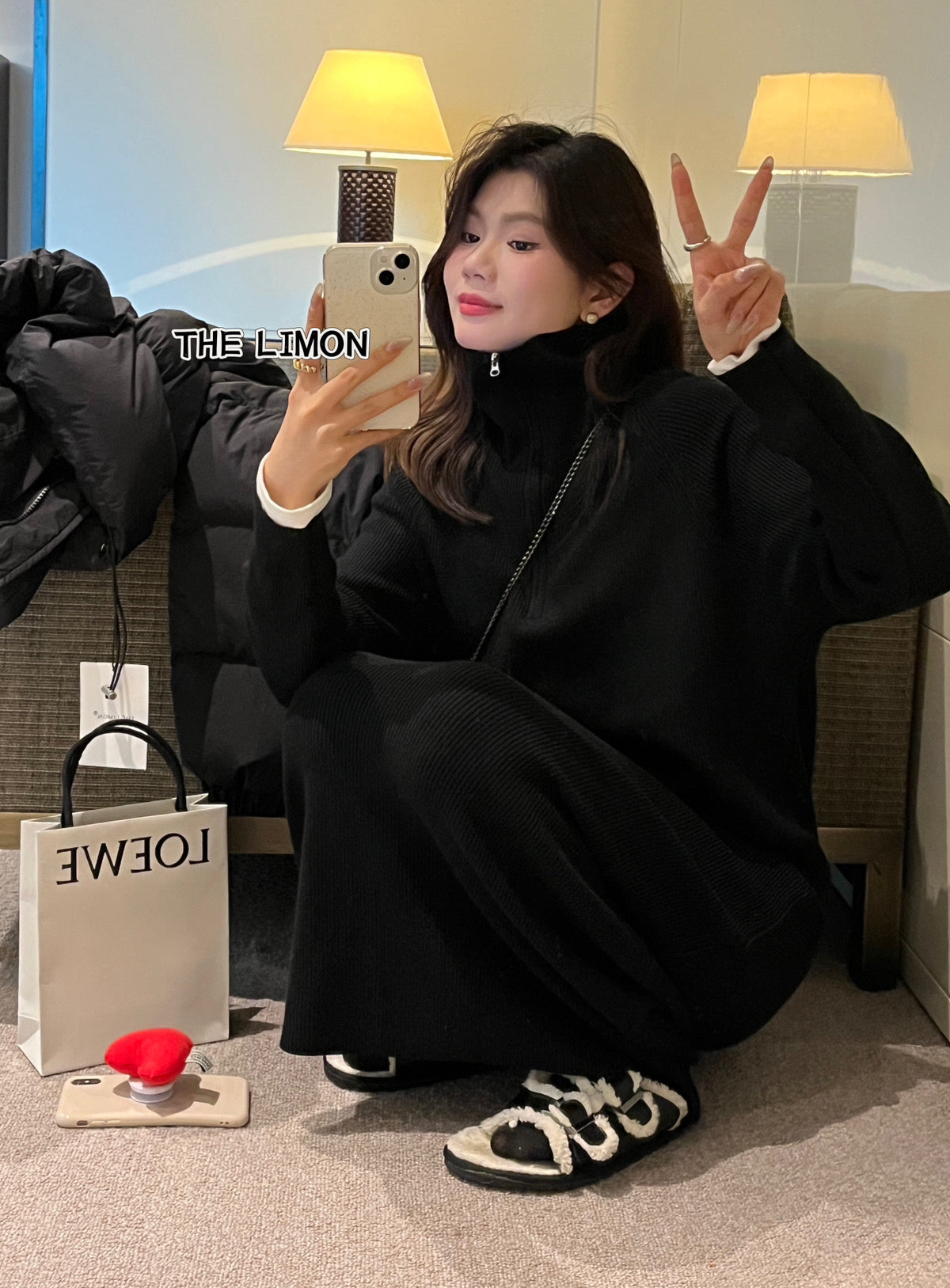 Kelly Designs Winter Half Zip-up Dress (Instock)