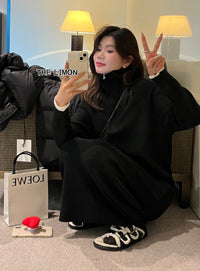 Kelly Designs Winter Half Zip-up Dress (Instock)