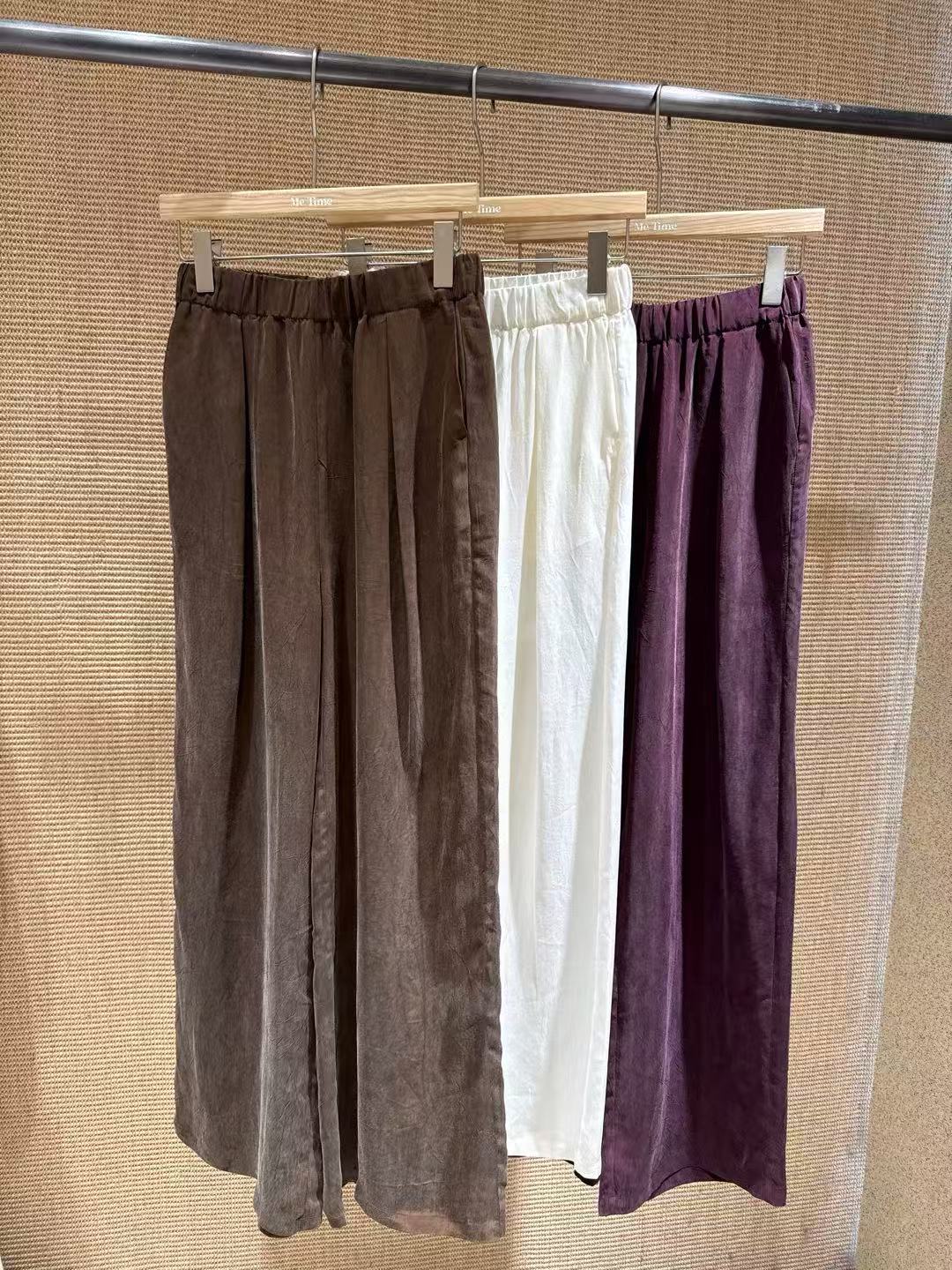 Kelly Designs Premium Cupro Wide-Leg Pants - Special Brown (Instock)