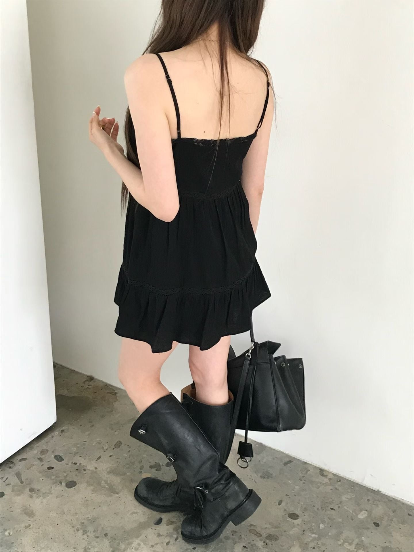 Robe coréenne col V APM-2 coloris (En stock)