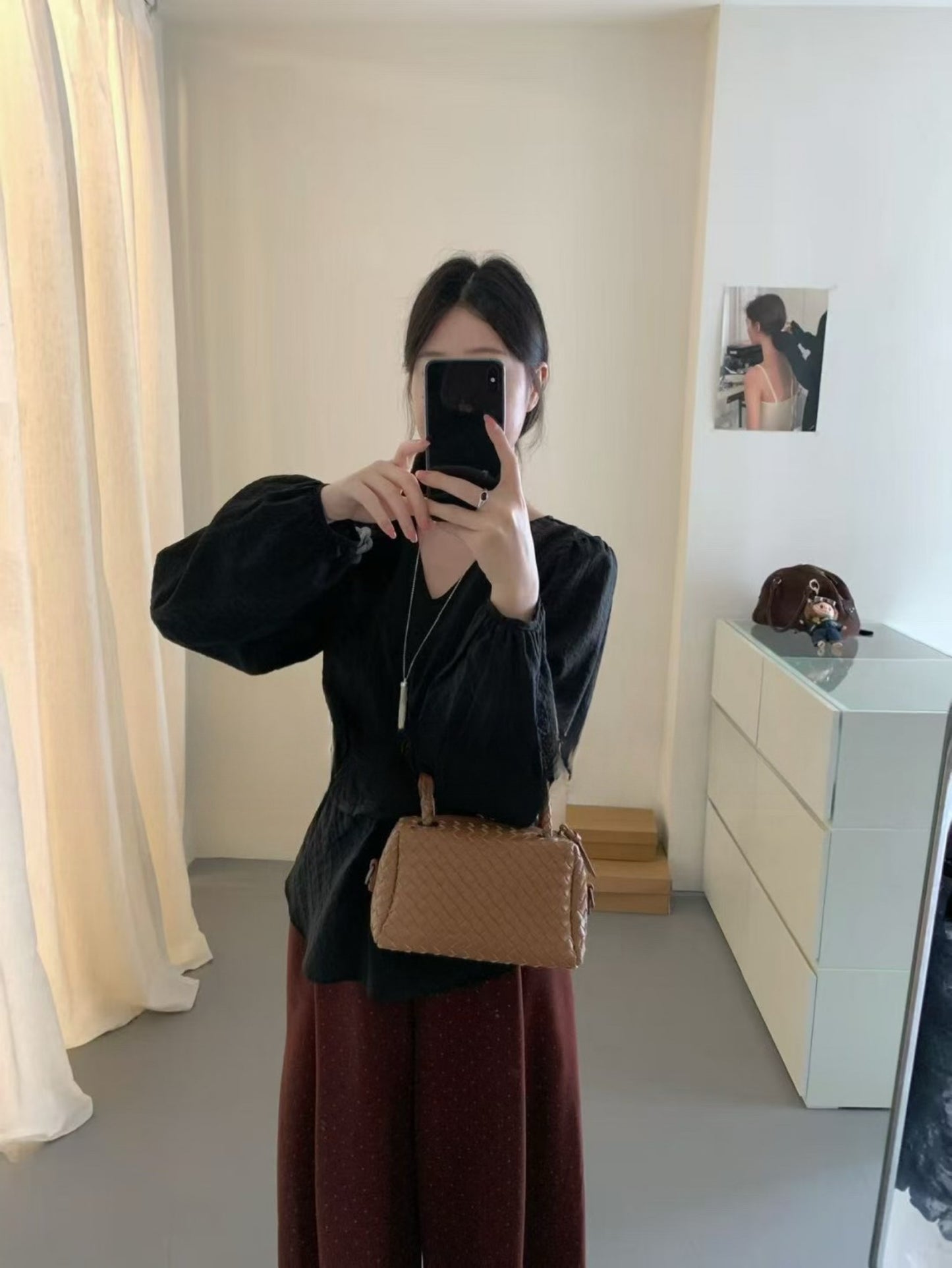 Kelly Designs White/Black Cross Band Blouse (Instock)