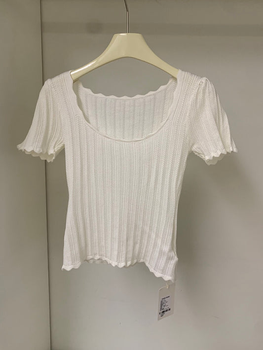 Kelly Designs Flowers Skirt & White U Neck Top (Instock)