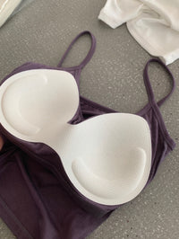 Kelly Designs Built-In Bra Cropped Cami Top (Instock)