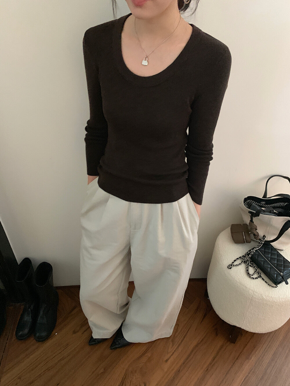 Kelly Designs Multiple Colors Big U Neck Top (Instock)