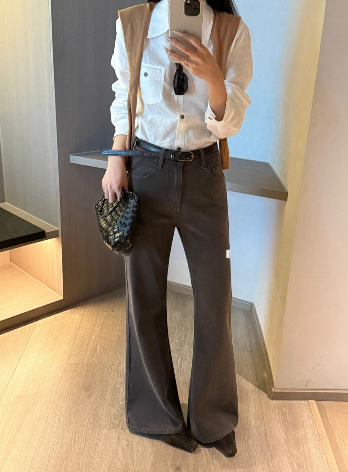 Kelly Designs Vintage Wash Flared Jeans (Instock)