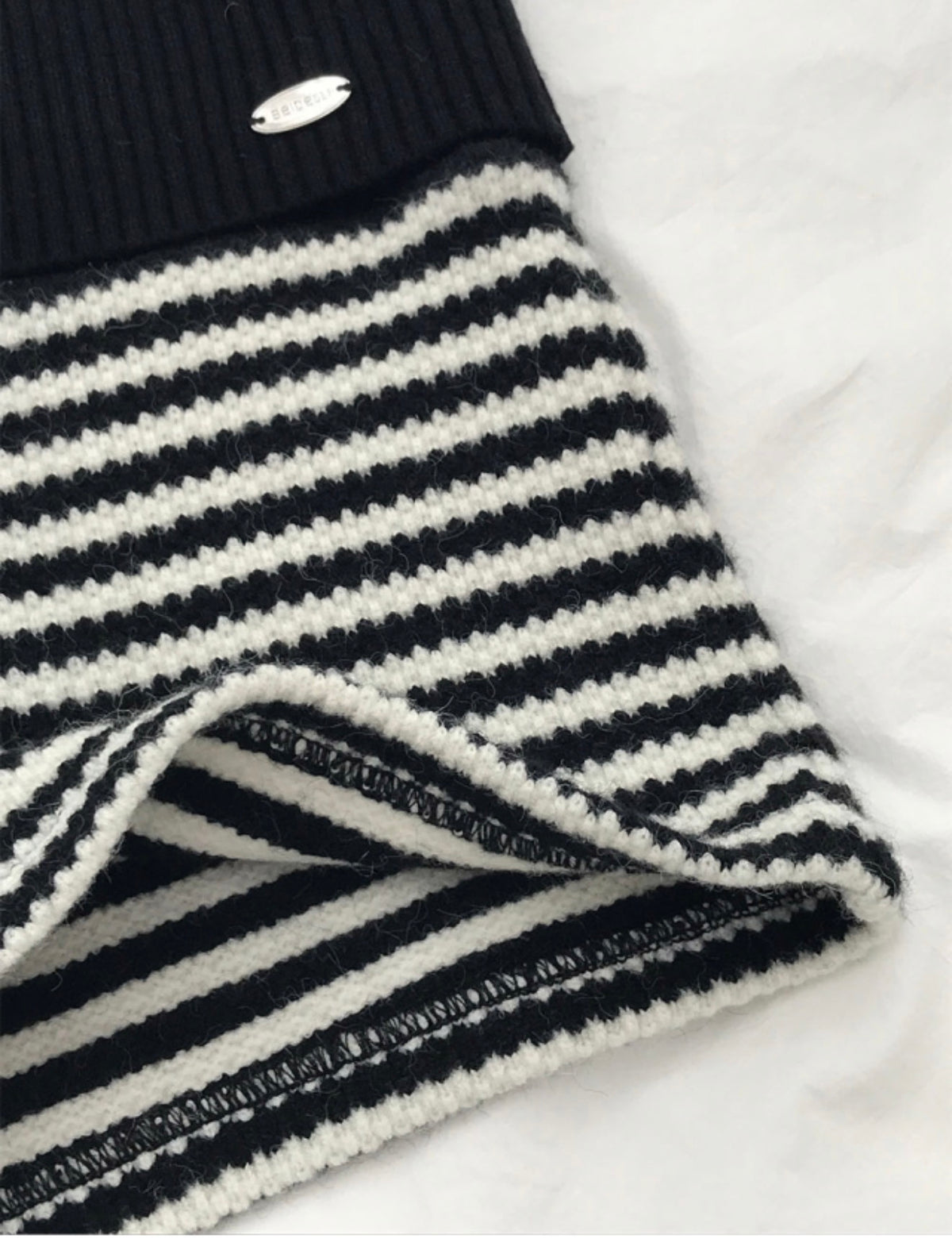 Korean Collection Striped Knit Shorts (Instock)