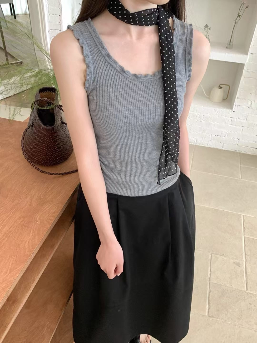 Kelly Designs Multiple Color U-Neck Vest Top (Instock)