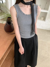 Kelly Designs Multiple Color U-Neck Vest Top (Instock)