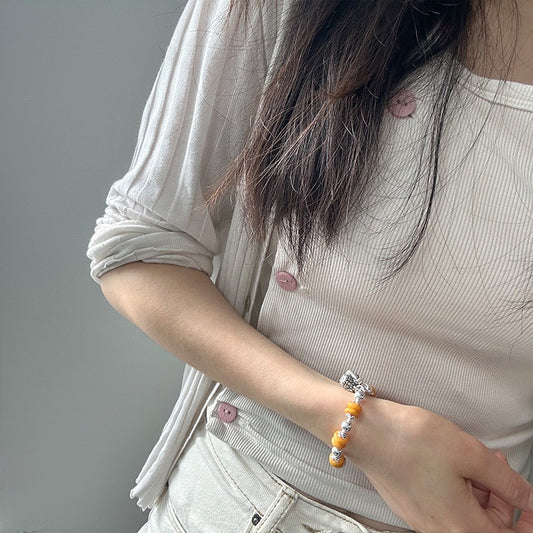 Kelly Designs Beeswax Silver Bracelet (Instock)