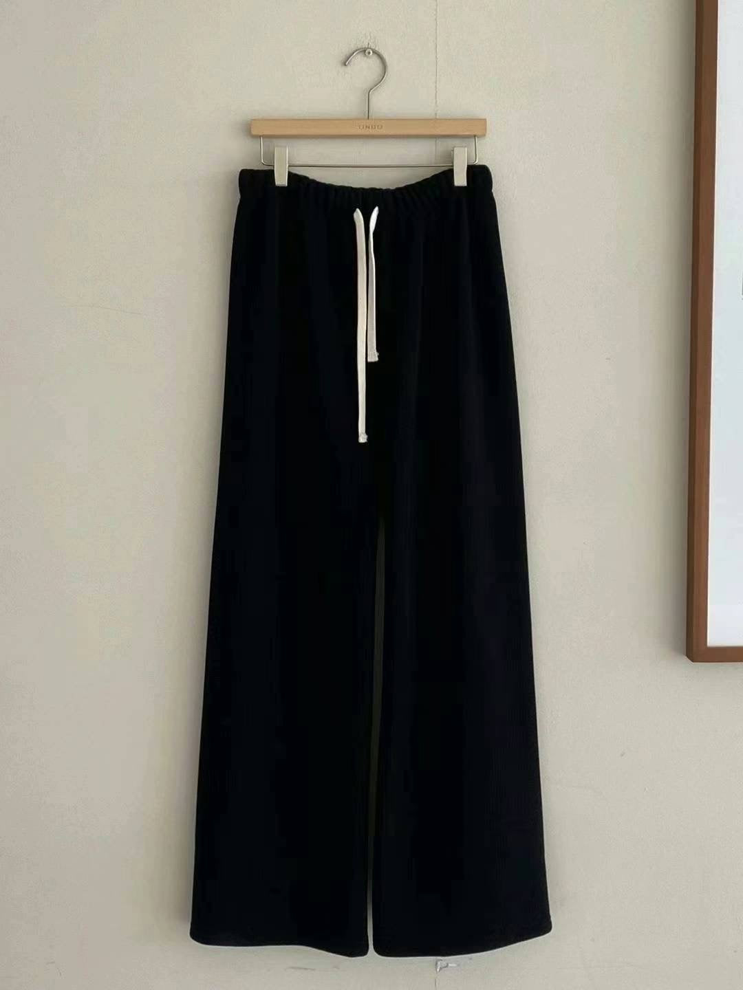 Korean APM Collection Black Napping Pants (Preorder)