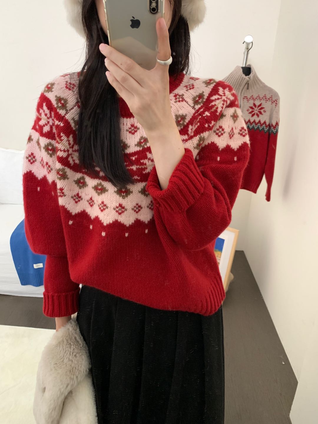 Kelly Designs Christmas Red Sweatshirt(Instock)