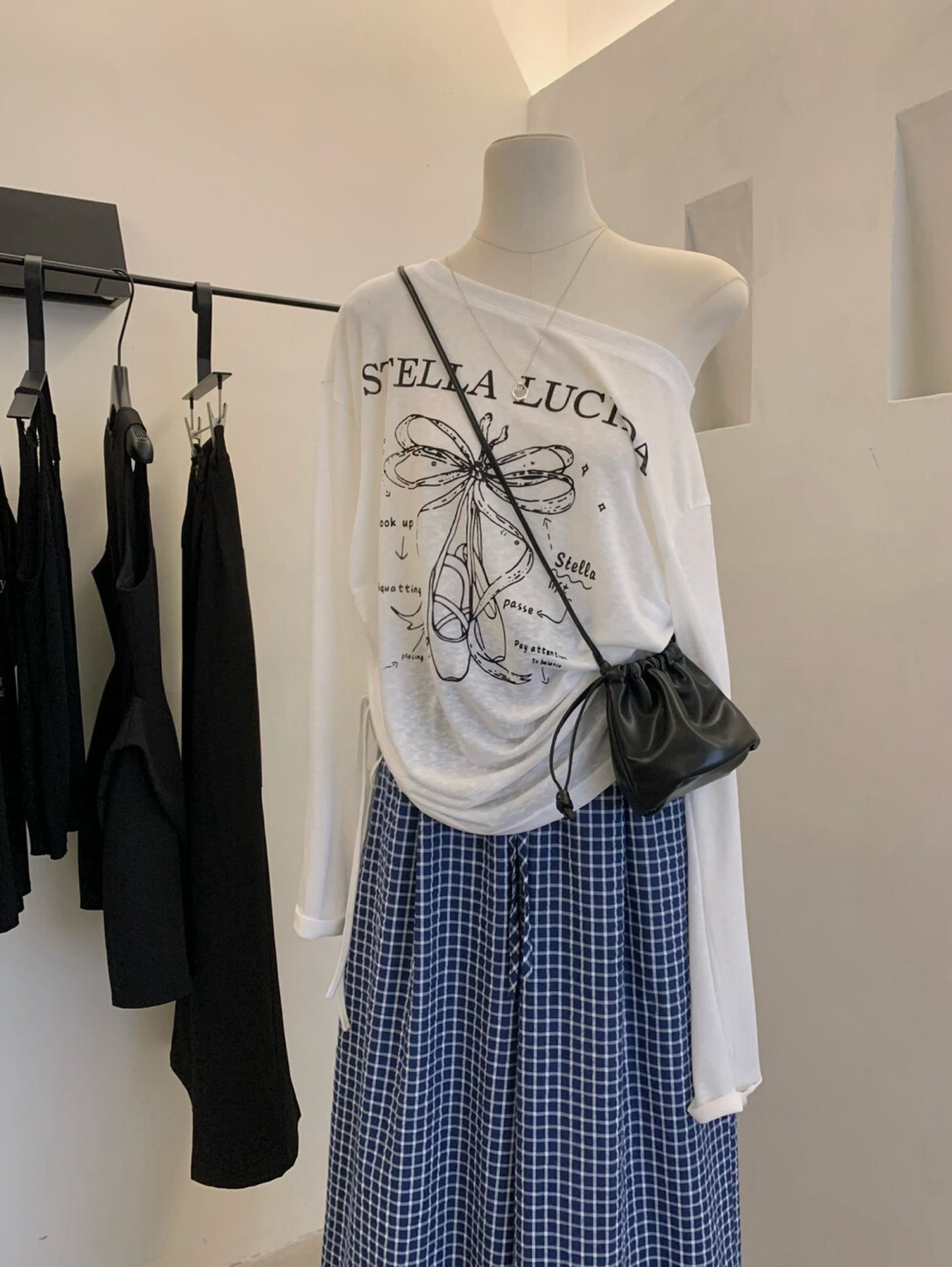 Kelly Designs Ribbon Shirt & Blue Pants Set (Instock)