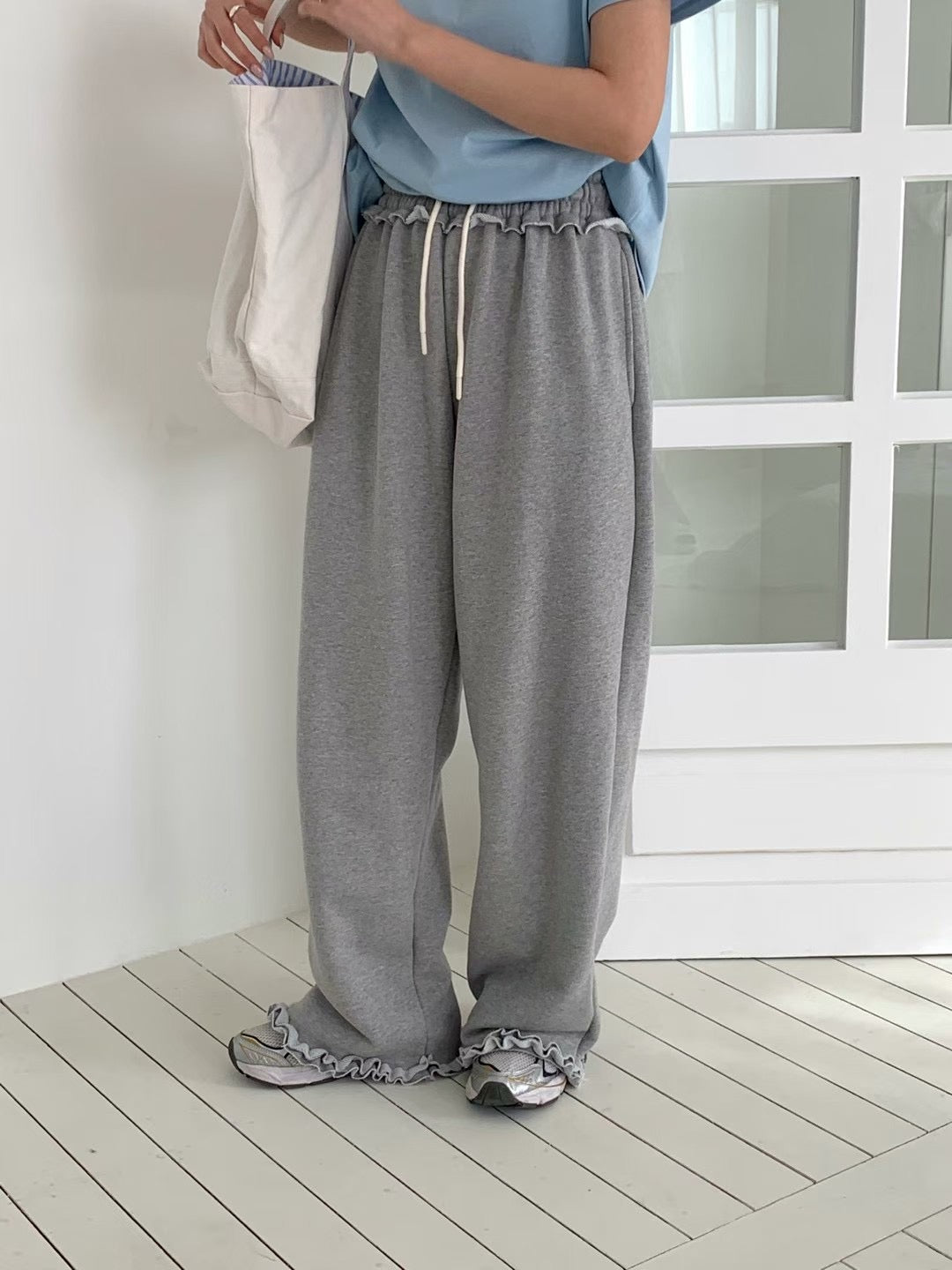 Korean APM Collection Flower Layers Pants - 2 Colors (Instock)
