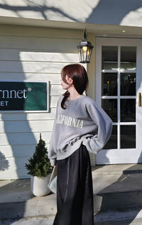 Korean California Oversized Sweatshirt – Grey (Instock)